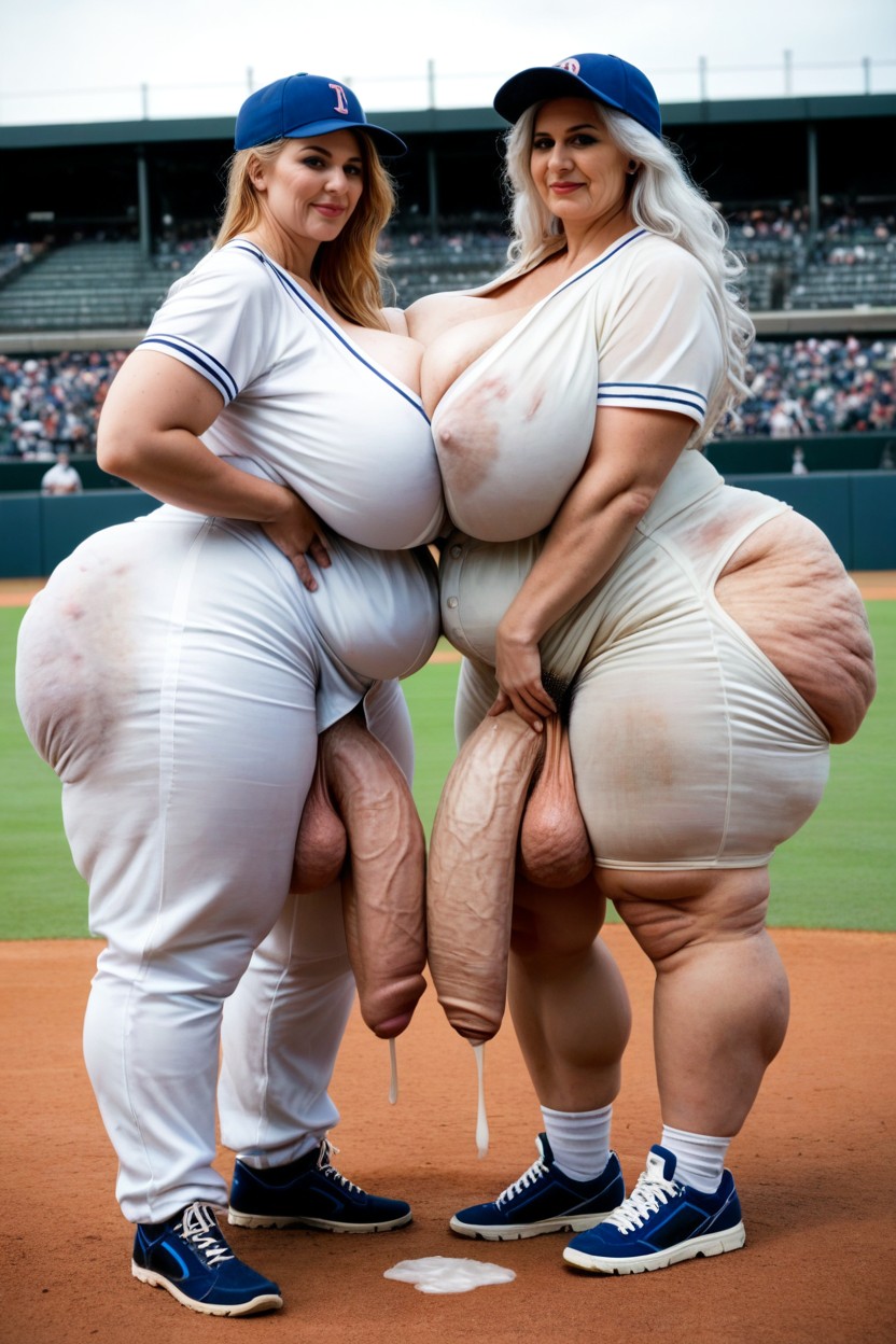 Cellulite Arms, Giant Tall Futanari, Fully Clothed AI Porn