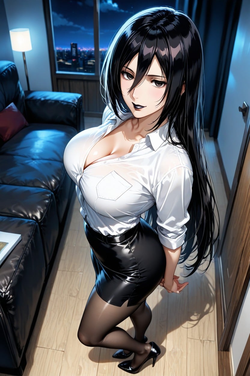 Black Skirt, Very High Heels, Attack Of Titans Hentai AI Porn