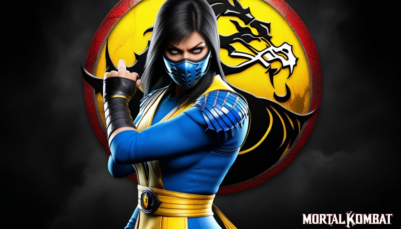Create Screenshot From Classic Mortal Kombat Game, Classic Game Artstyle, Health Bars AI Porn