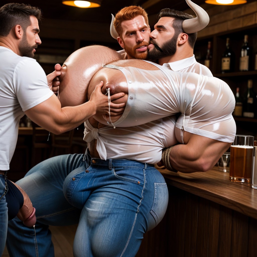 Gigantic, 18+, Nipple Pinch AI Gay Porn
