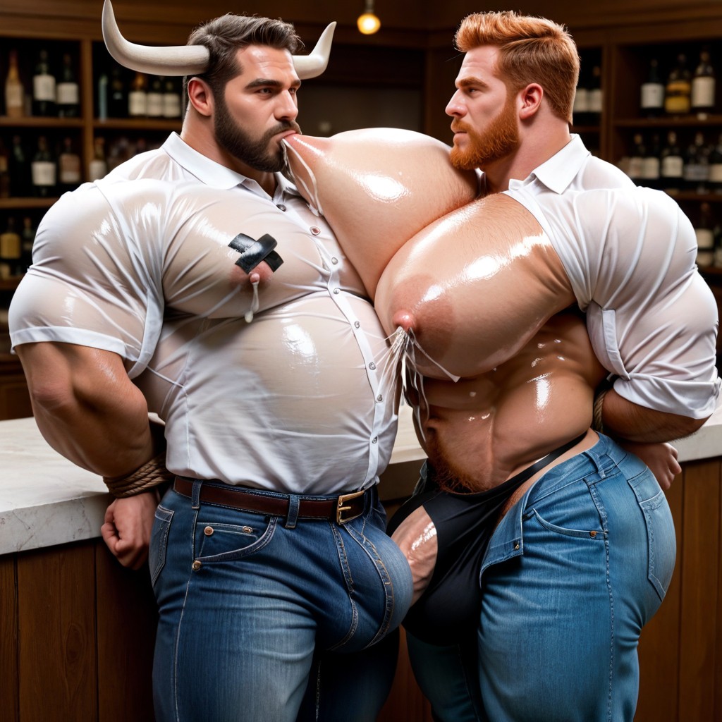 Bar, Massive Ass, Big Bulge AI Gay Porn