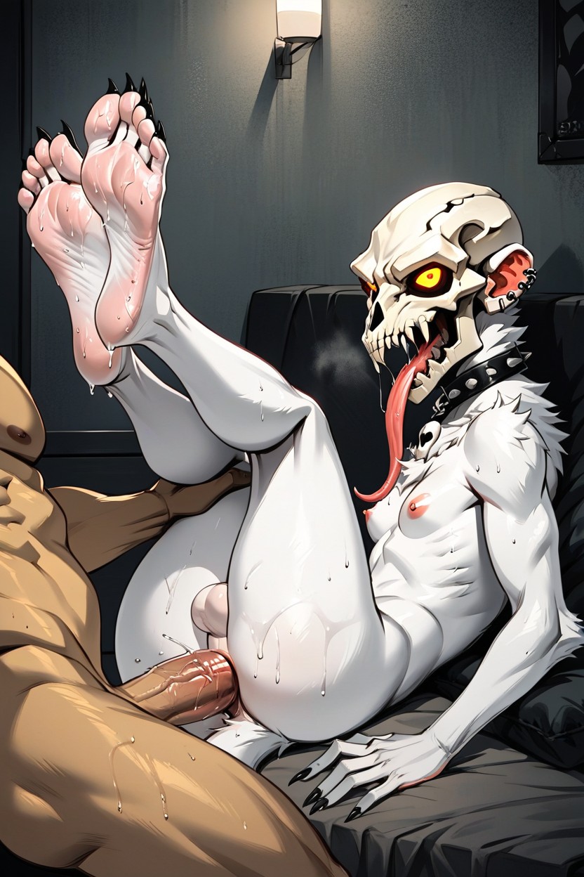 Naked, Looking At Viewer, 18+ Furry AI Porn