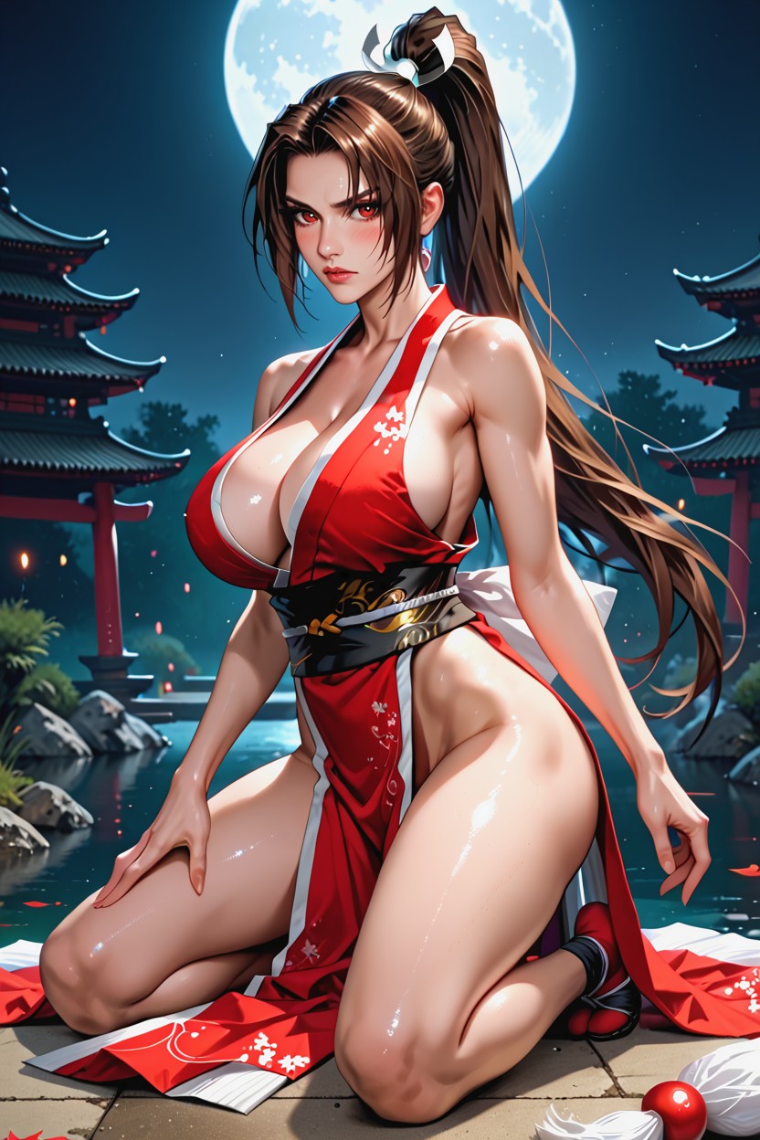 Sexy Legs, Arched Back, Excited Hentai AI Porn
