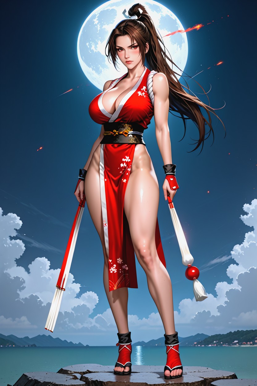 Vista Lateral, Detailed Face, Excited Hentai IA