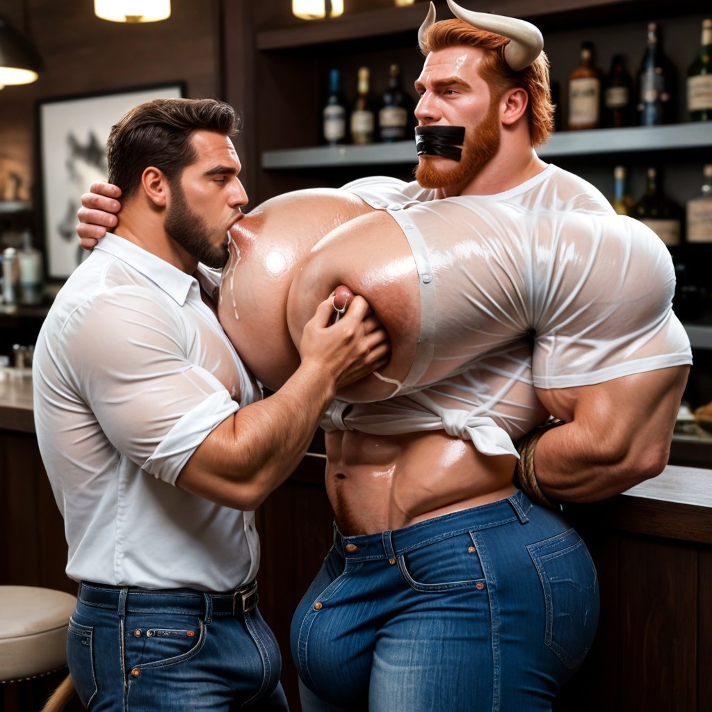 Gigantic Penis, Massive Ass, A Lot Of Body Hair AI Gay Porn