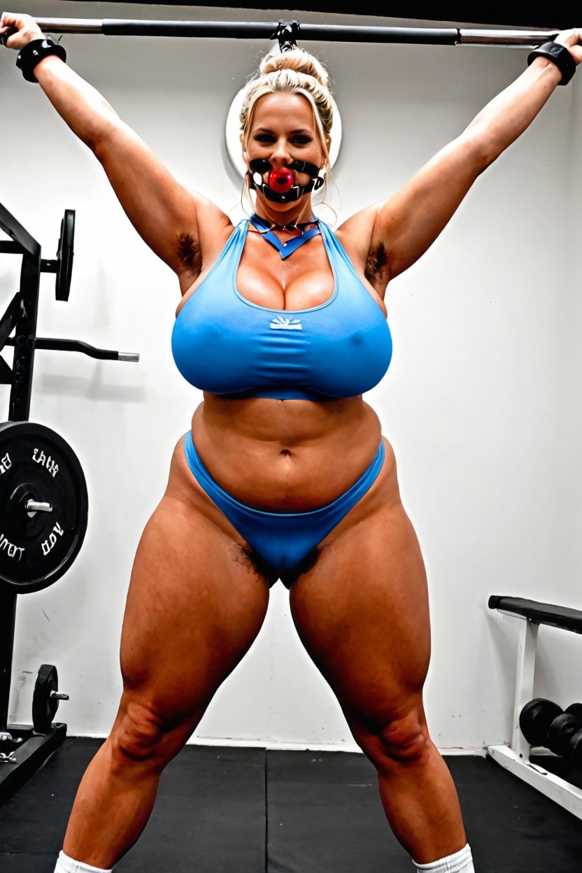 Whole Arms Stretched Completely Straight Out Of Frame, Thick Thighs, Chubby Chin Porno IA