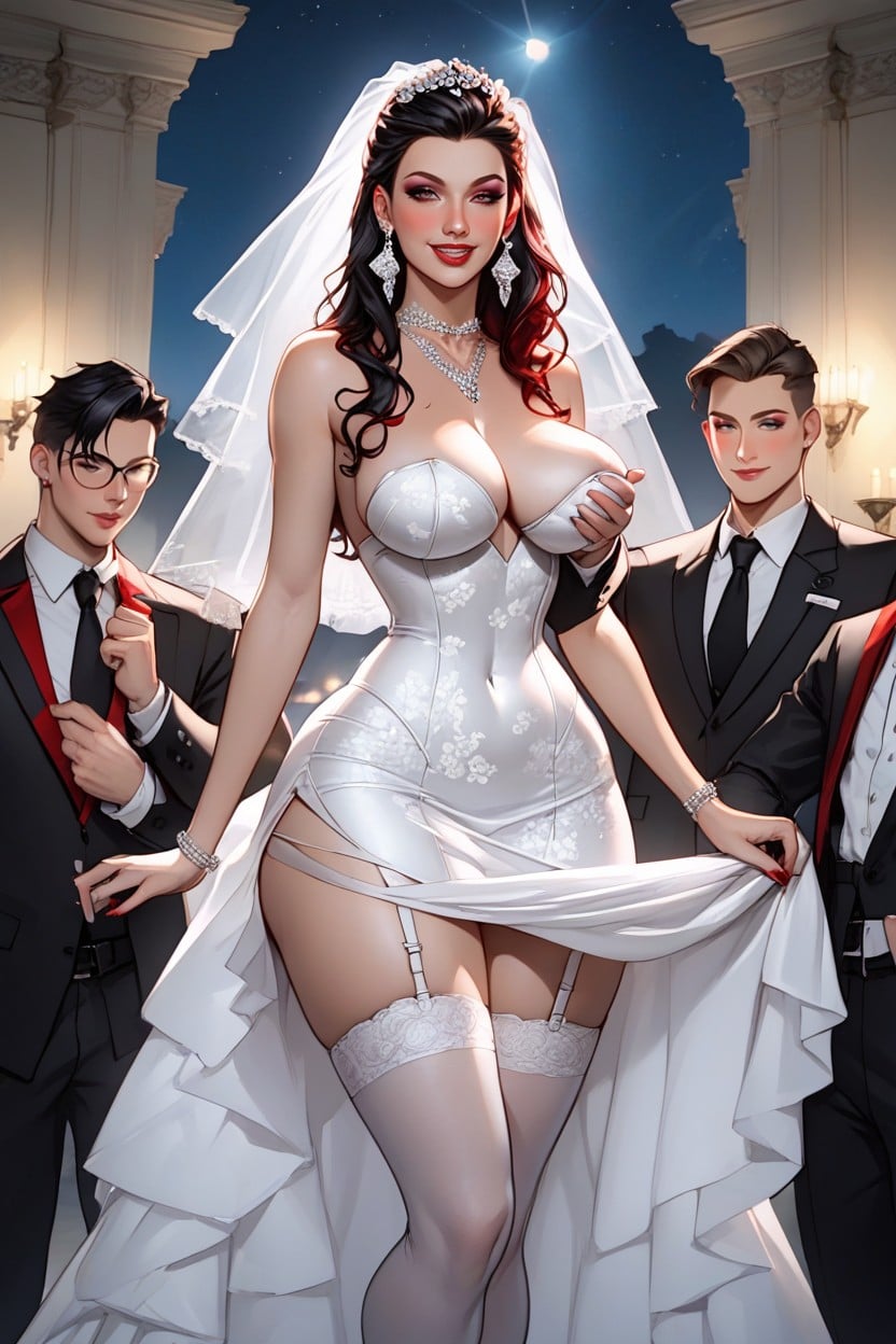 Black Hair, Round Hips, Tits Out Hentai AI Porn