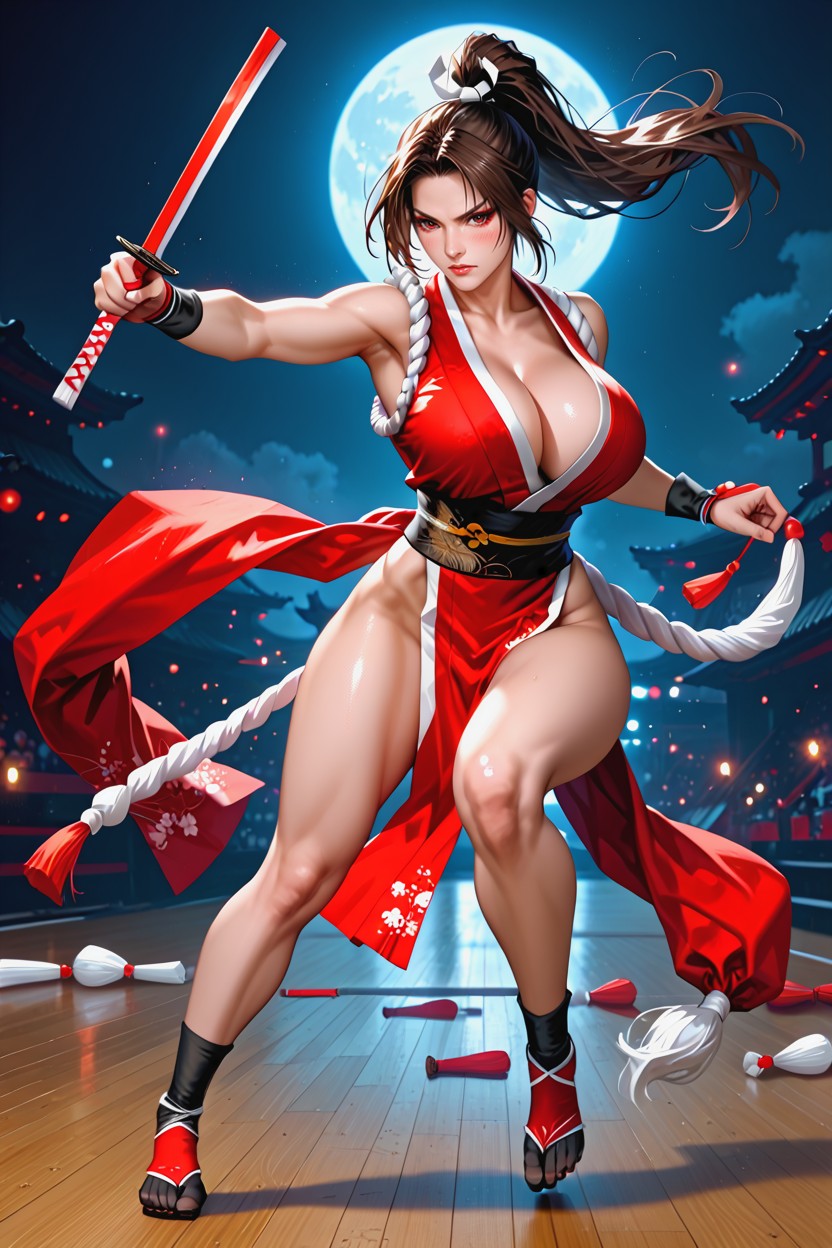 Skinny, Model, Bright Eyes Hentai AI Porn