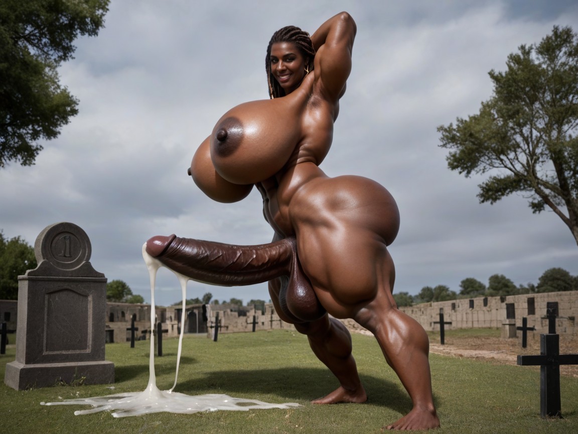 Gigantic Cock, Thick Cock, Breast Expansion Shemale AI Porn