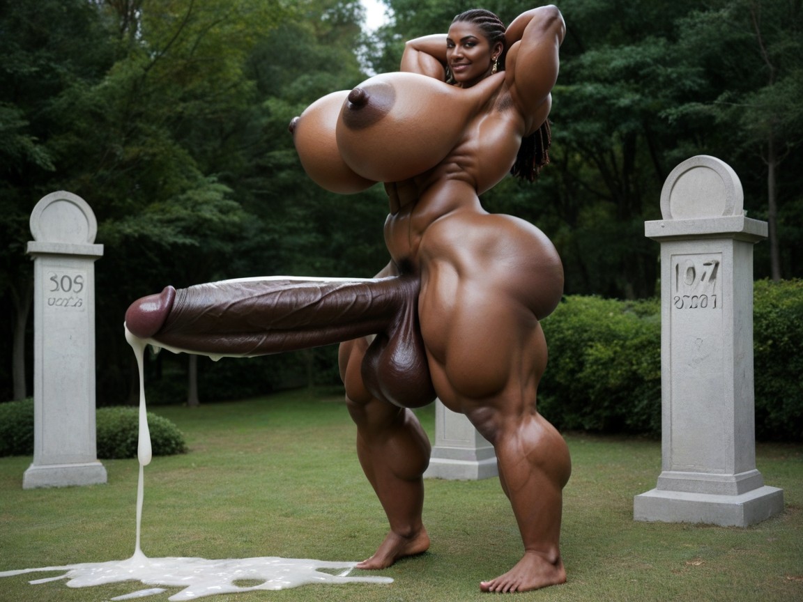 Futanari Storm, Cum Rain, African Shemale AI Porn
