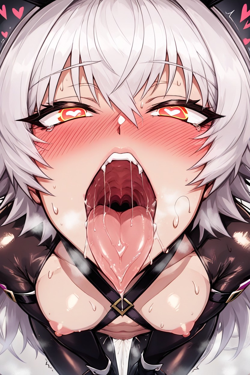 Extremely Slutty Gigantic Erotic Boobs, Eyes Rolling Up, Highres Hentai AI Porn
