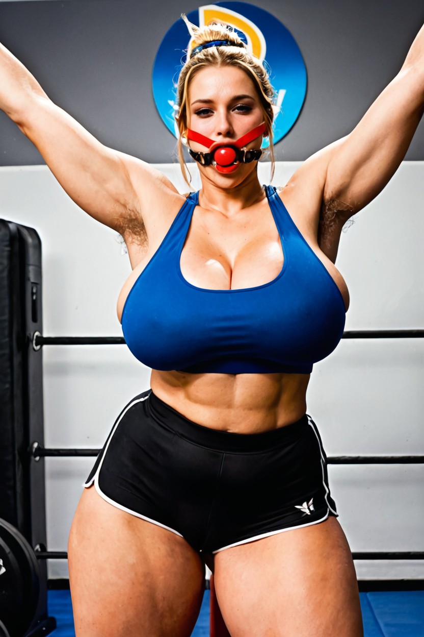 Giant Saggy Breasts, Thick Ass, Chubby Chin AI Porn