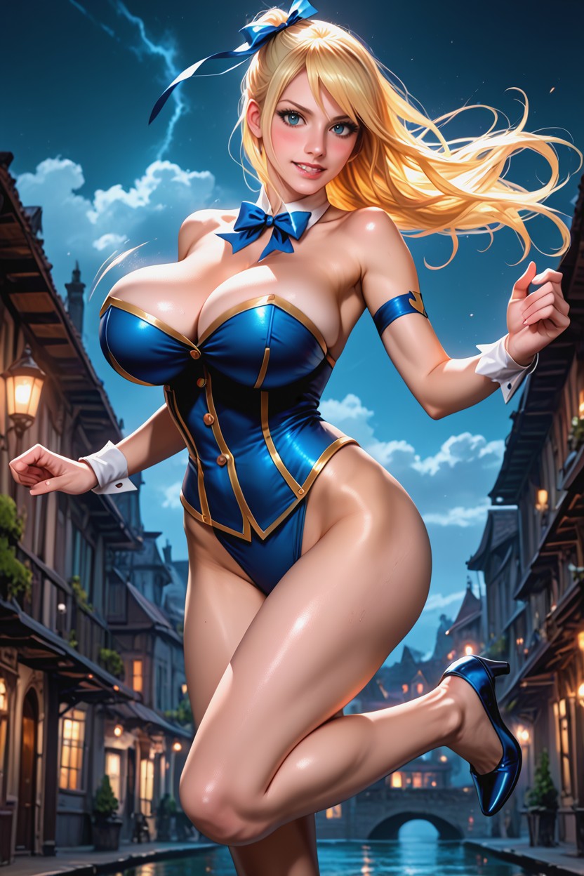 Sexy Legs, Bouncing Breasts, Perfect Anatomy Hentai AI Porn