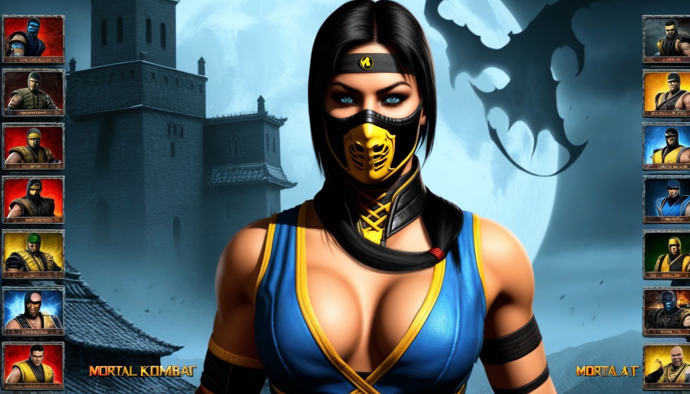 Sub-zero Vs Scorpion From Mortal Kombat, Classic Game Artstyle, Create Screenshot From Classic Mortal Kombat Game AI Porn