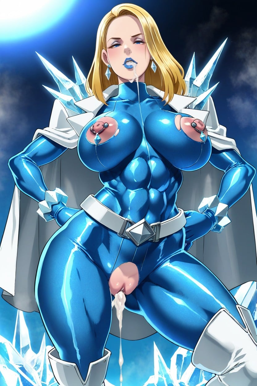 Torn Clothes, Milf, Cum On Boobs Hentai AI Porn