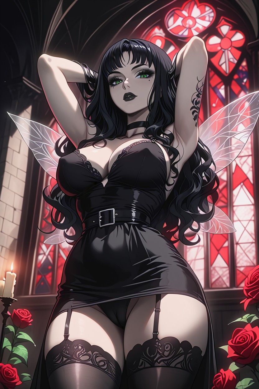 Pencil Waist, Green Nails, Massive Ass Hentai AI Porn