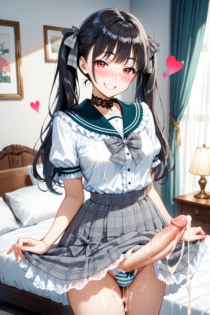 Pechos Pequeños, 18+, Cowboy Shot Hentai IA