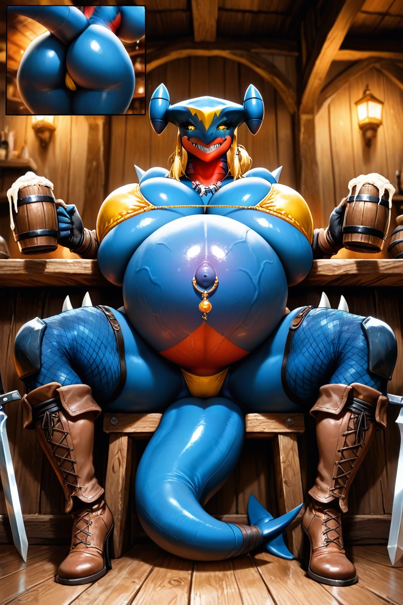 Furry, Medium Ass, Veiny Stomach AI Porn