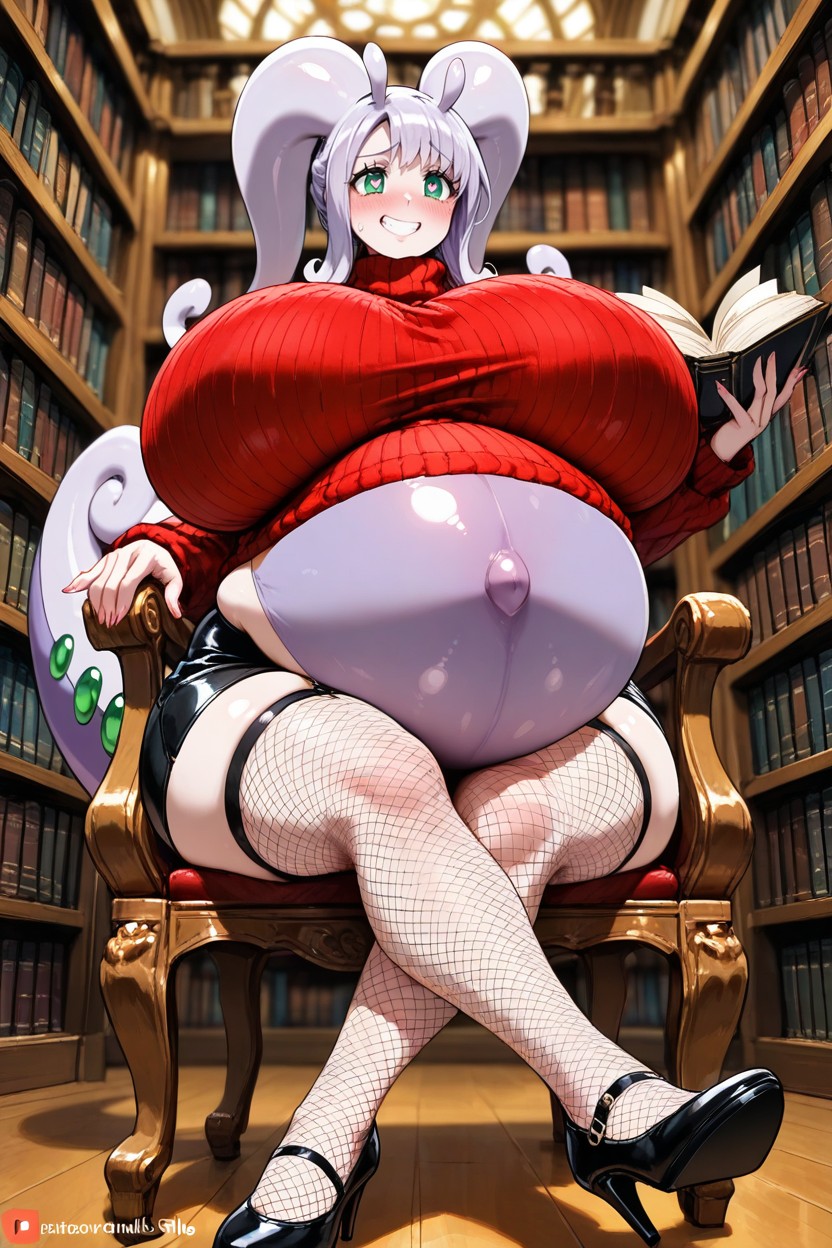 Love Hearts, Fishnet Stocking, Heart Eyes AI Porn