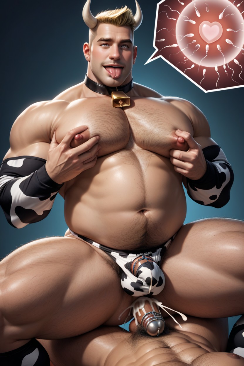 Brown Hair, Hearts, Man AI Gay Porn