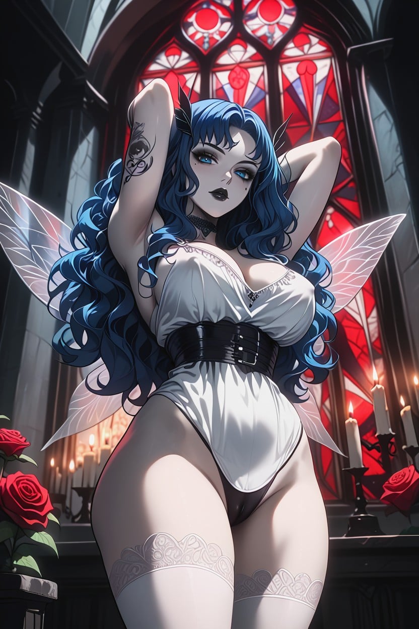 Erect Nipples, Moonlight Through Stained Glass, Black Lips Hentai IA