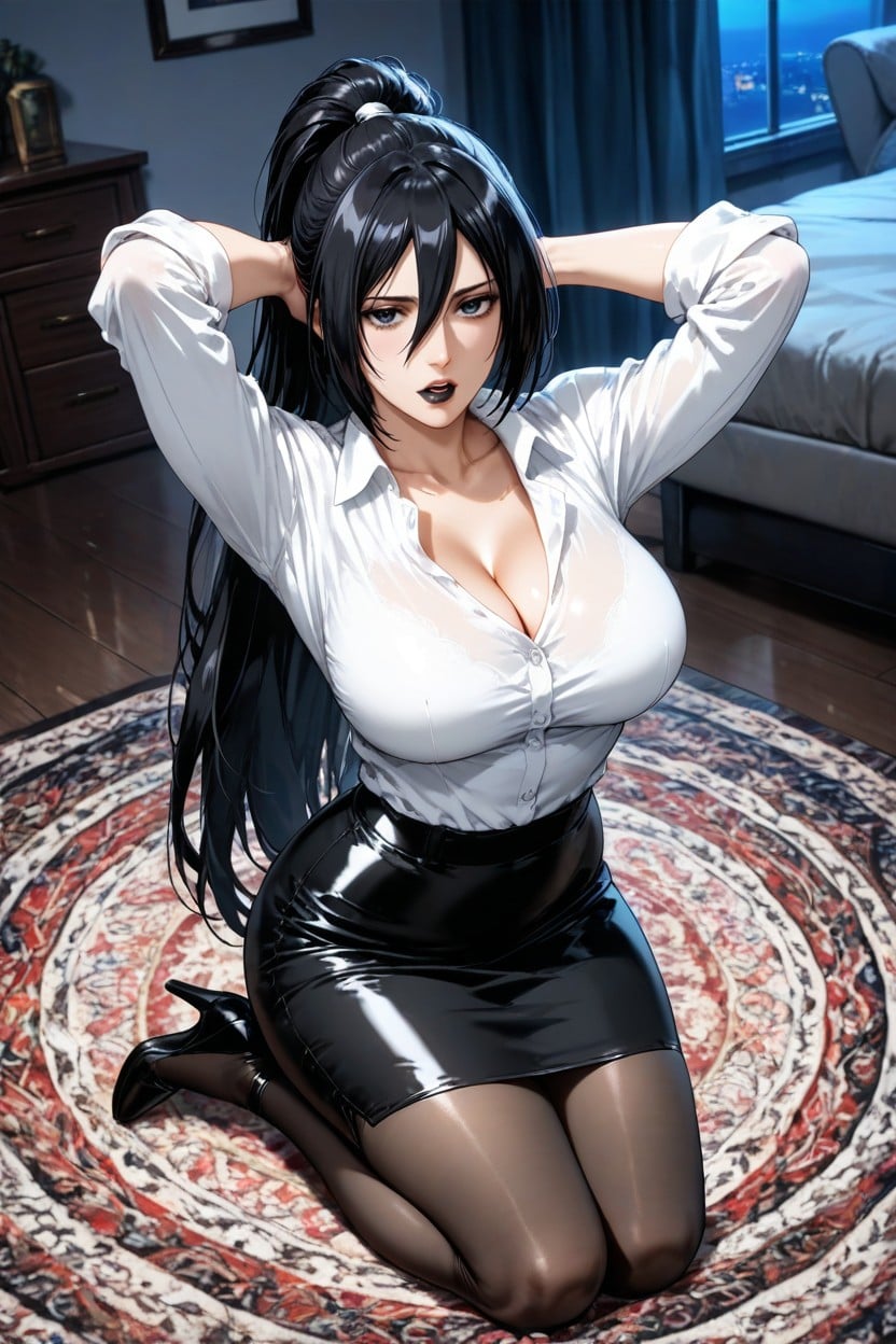 Rolled Up Sleeves, 25+, Neckline Hentai AI Porn