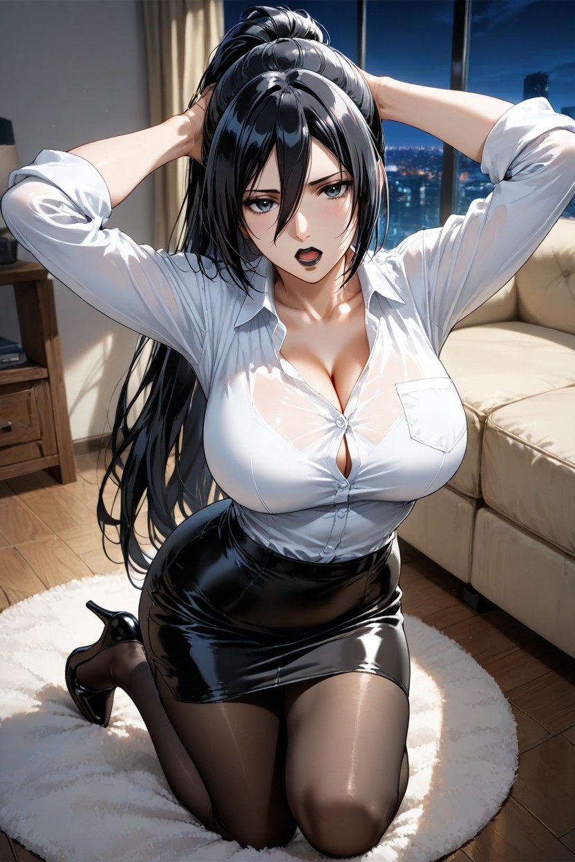 Mikasa Ackerman, 25+, Black Tights Hentai AI Porn