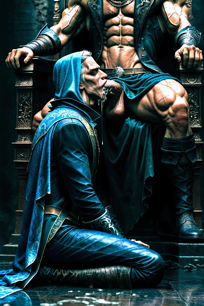 Male Bodies Only, Hands On Head, Show Both People In Frame AI Gay Porn