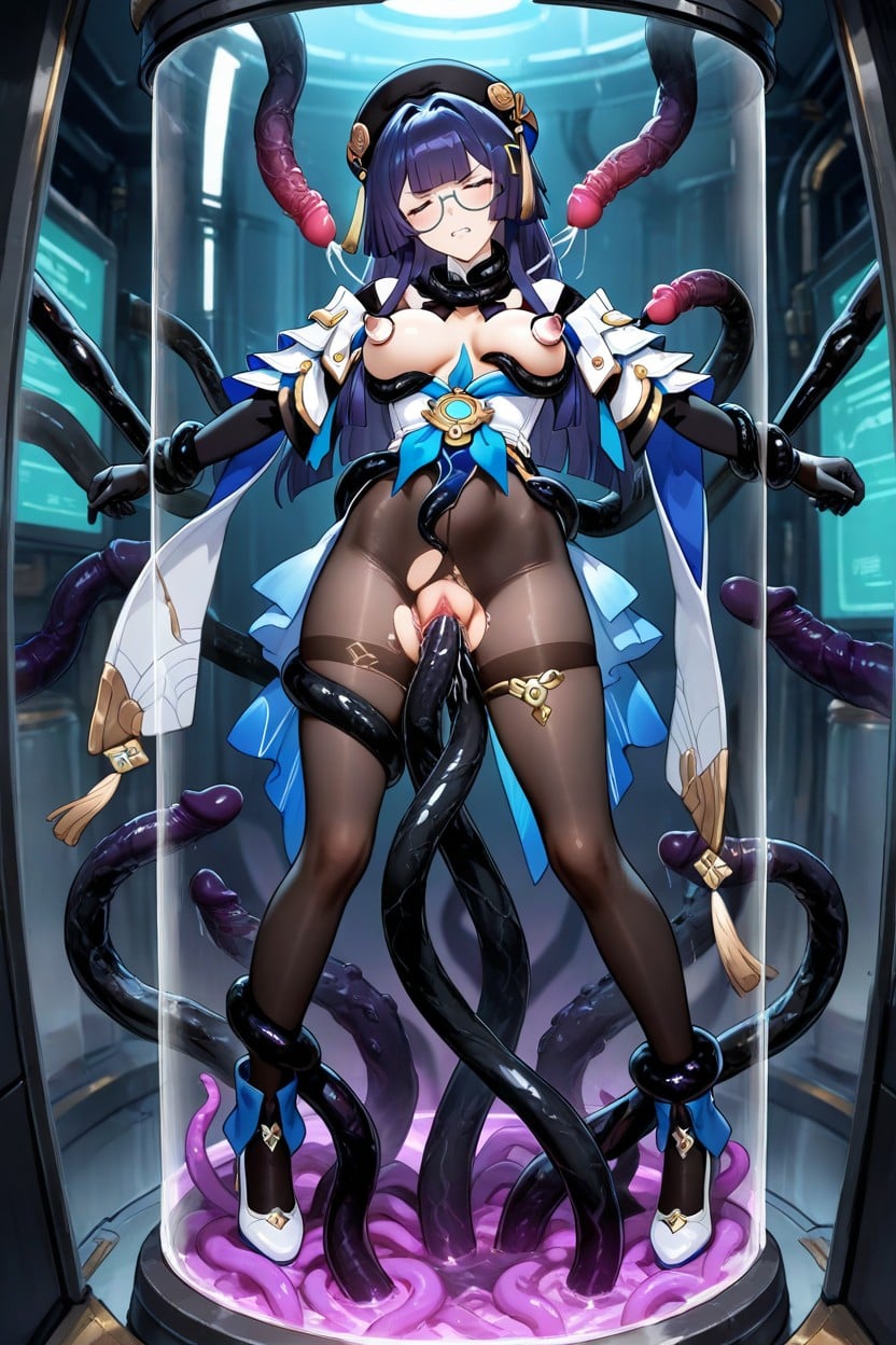 Disgusted, Orgasm, Tentacle Penetration In Pussy Hentai AI Porn