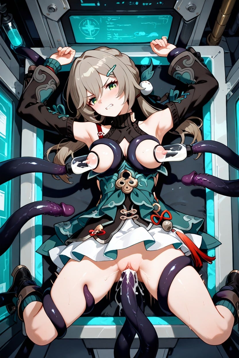 Tentacle Penetration In Pussy, Tentacles Around Body, Hundreds Of Tentacles Invade Her Body Hentai IA