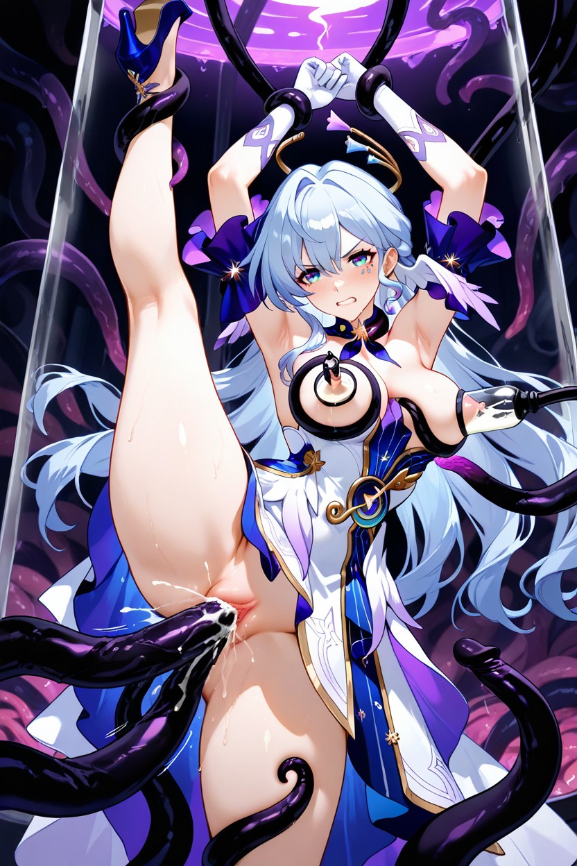 Tentacles Around Belly, Robin From Honkai Star Rail, Tentacle Restraints Hentai AI Porn