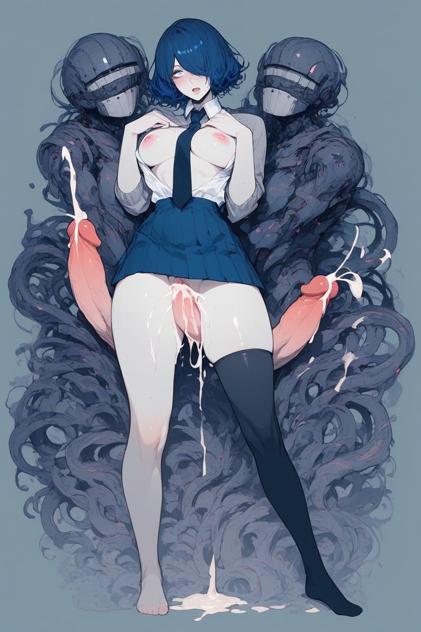 Excesive Cum, Arched Back, Japanese Hentai IA