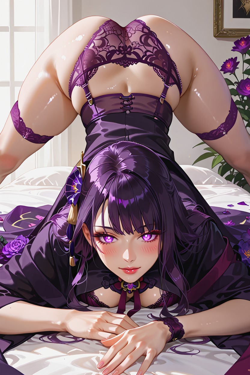 On Bed, Bra Decoration, Perfect Body Hentai AI Porn