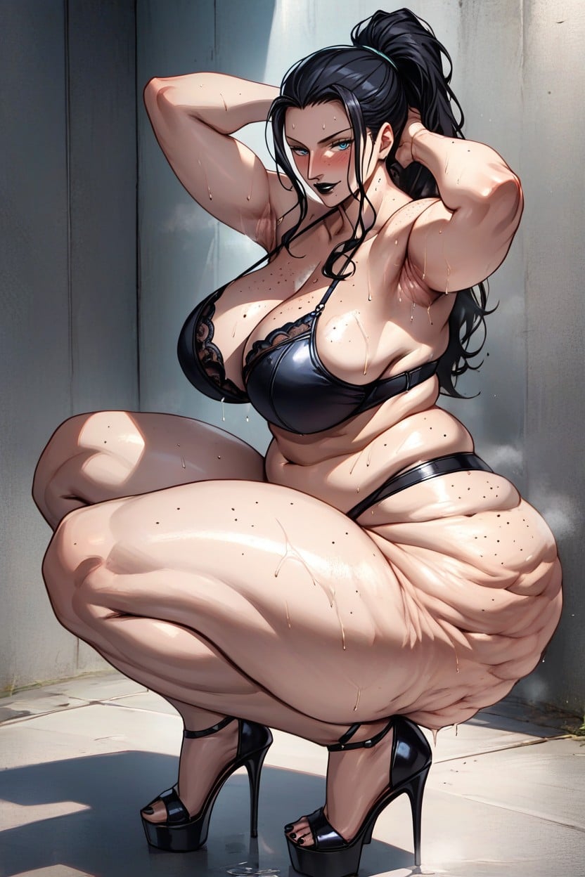 Thick Thighs, Fitness Body, Full Body Hentai AI Porn
