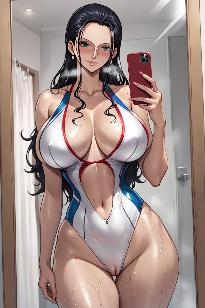 Long Legs, Shapely, Cleavage Hentai AI Porn