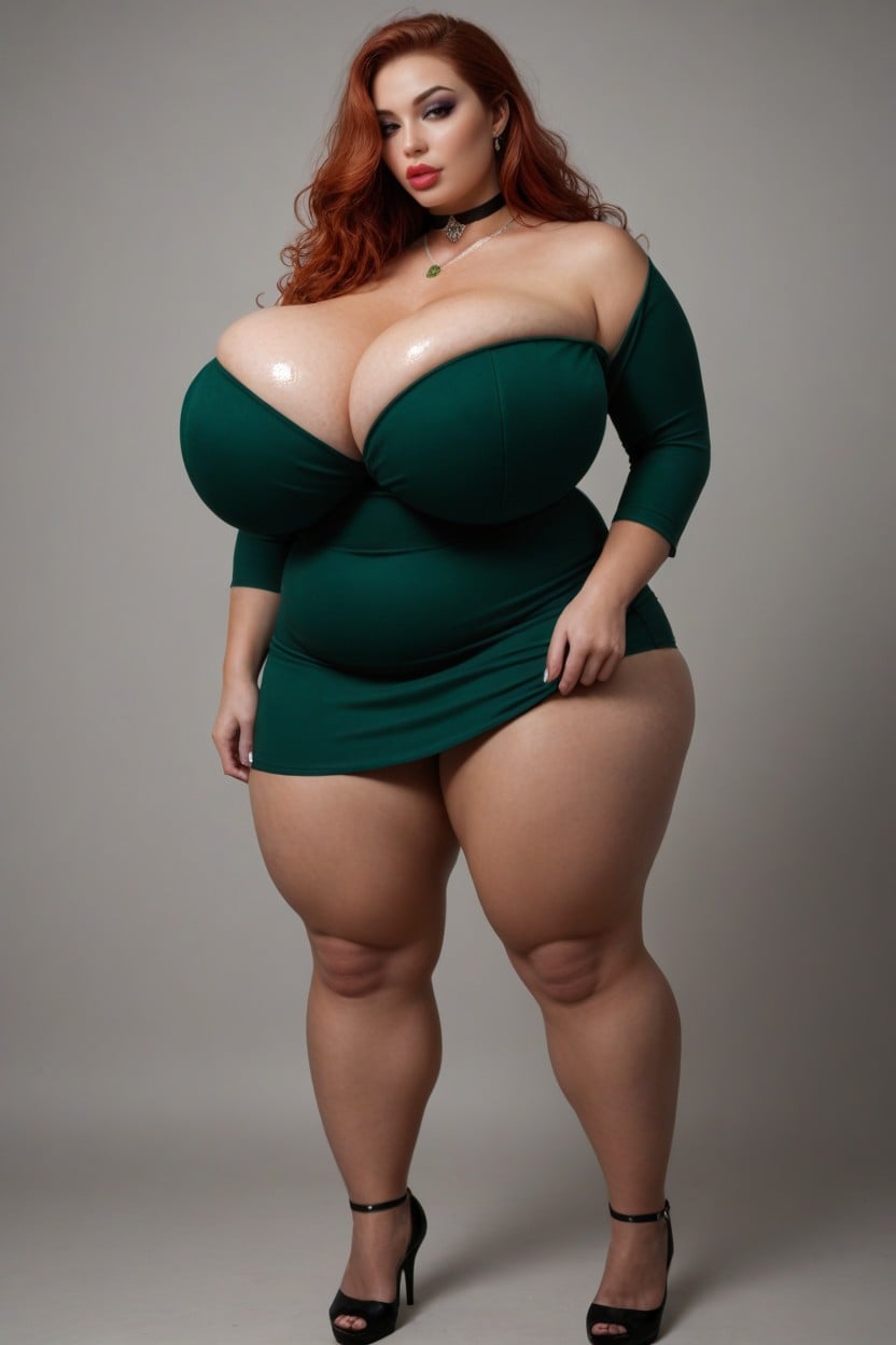 Bbw, Giant Round Tits, Lips Expanding AI Porn