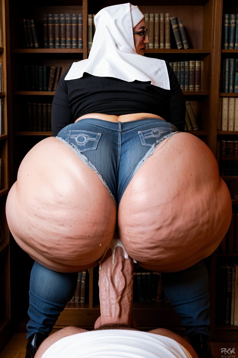 Extremely Large Ass, Ginger, Gigantic Ass AI Porn