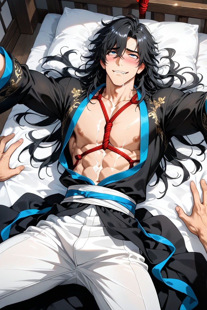 Black Hair, Black Hair, Black Hafun AI Gay Porn