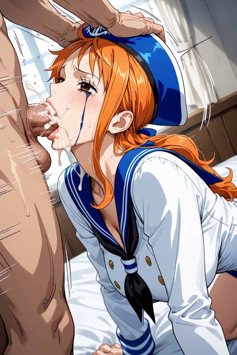 18+, Pirate, Man Holding Her Head Man Pull Hair Hentai AI Porn