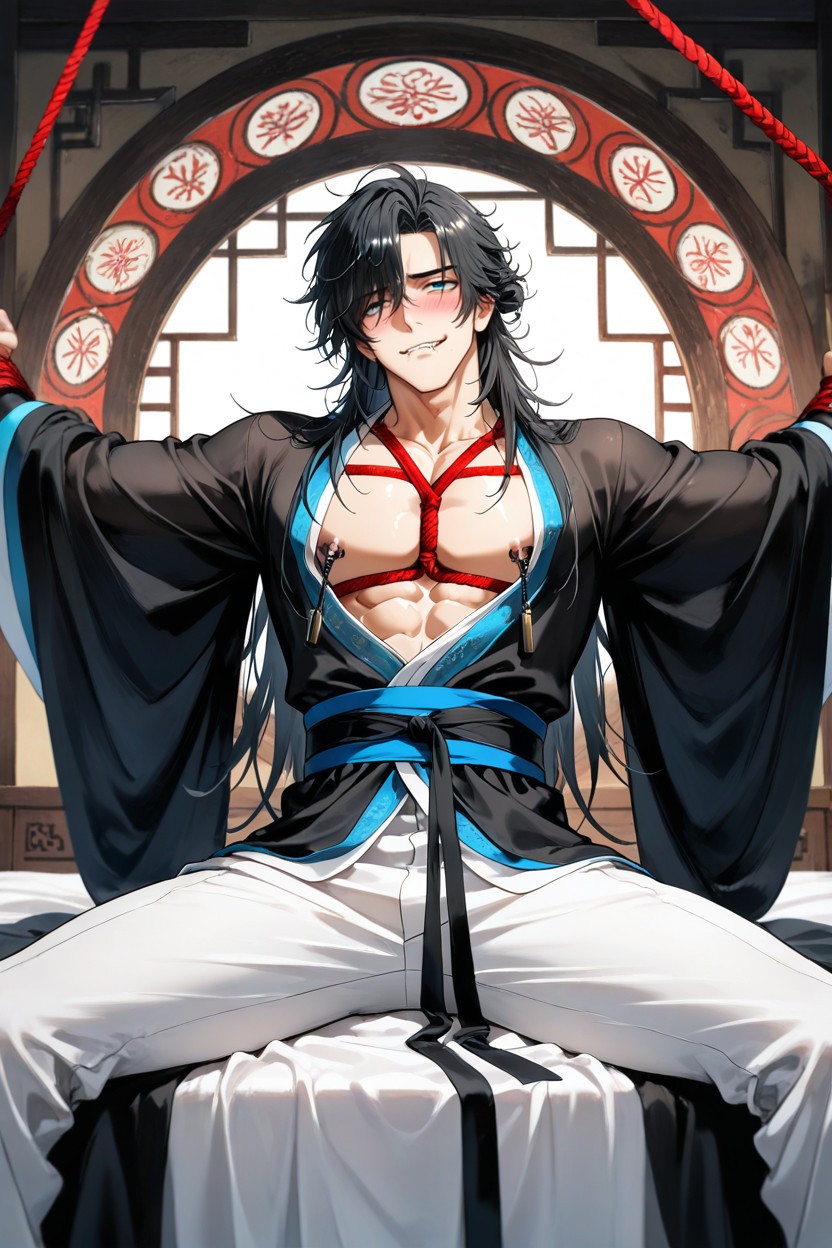 Black Hafun, Grab The Groin, He Was Ridden And Groped By Someone Else AI Gay Porn