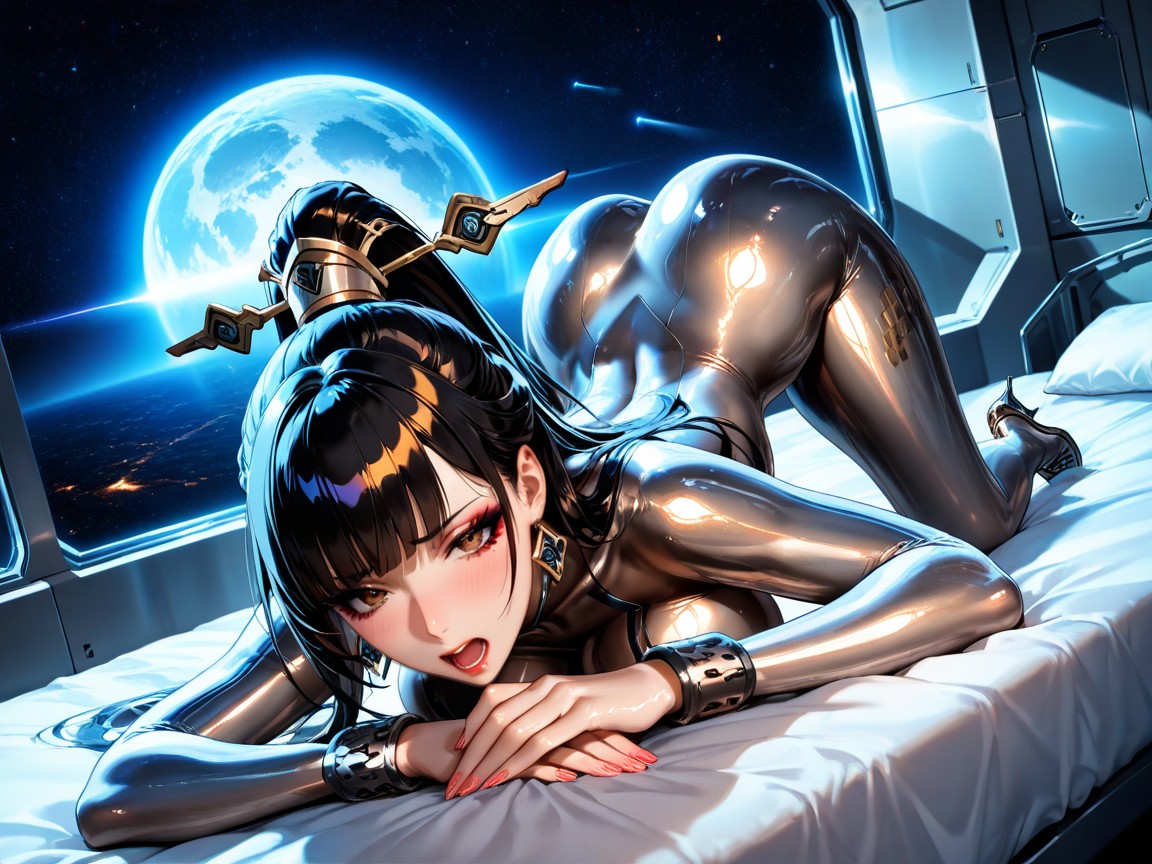 Rounded Breast, Warm Lighting Colour Tones, Massive Eyes Hentai AI Porn