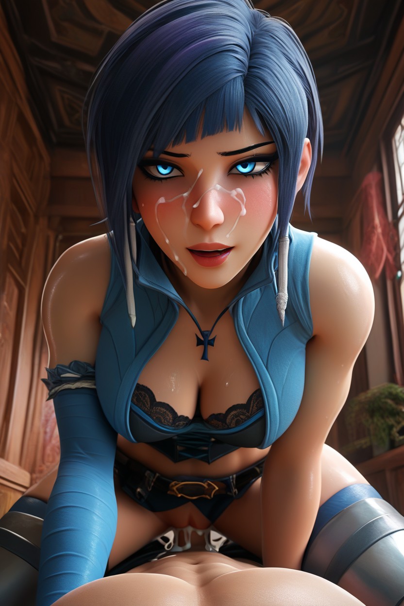 Close Up, Low Angle, Creampie Hentai AI Porn
