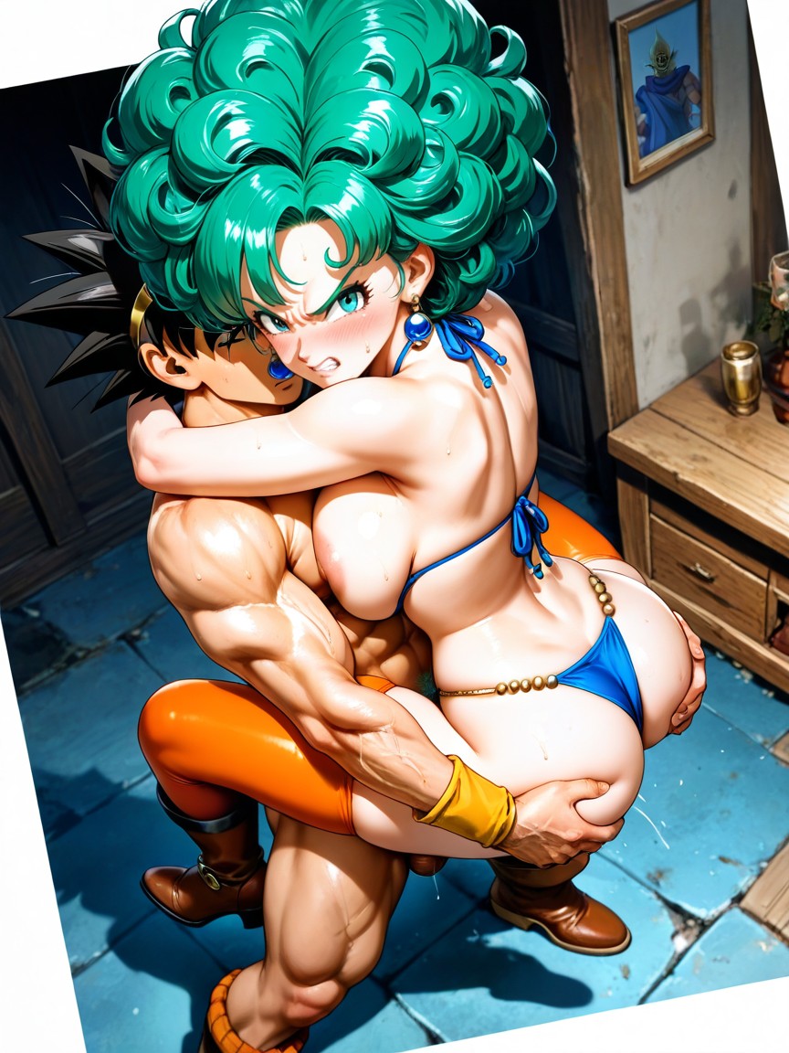 2 People, Angry, Bushy Pubic Hair Hentai AI Porn