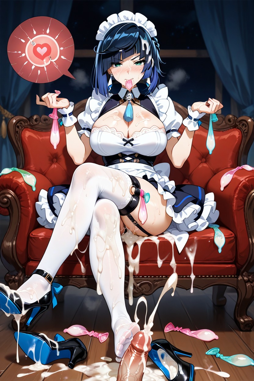 25+, Legs Crossed, Cum On Feet Hentai AI Porn