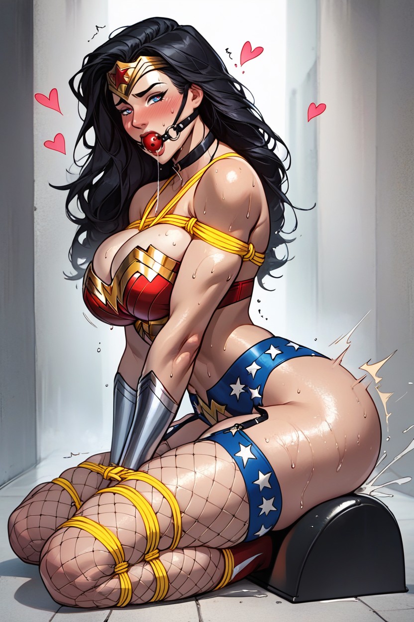 Sweaty, Massive Breast, Wonder Woman AI Porn