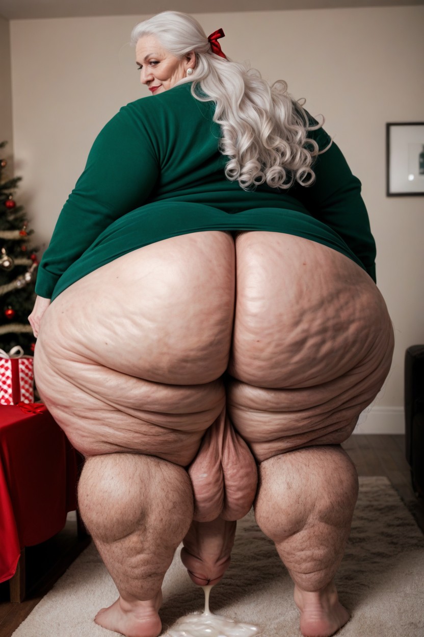 Indoors, Large Hips, Christmas AI Porn
