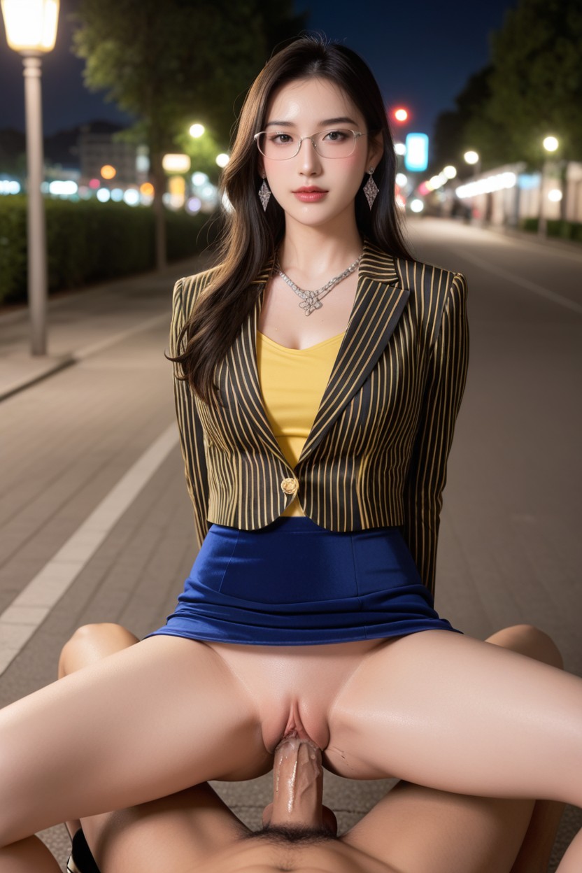 Brunette, Skinny, Pussy Juice Asian AI Porn