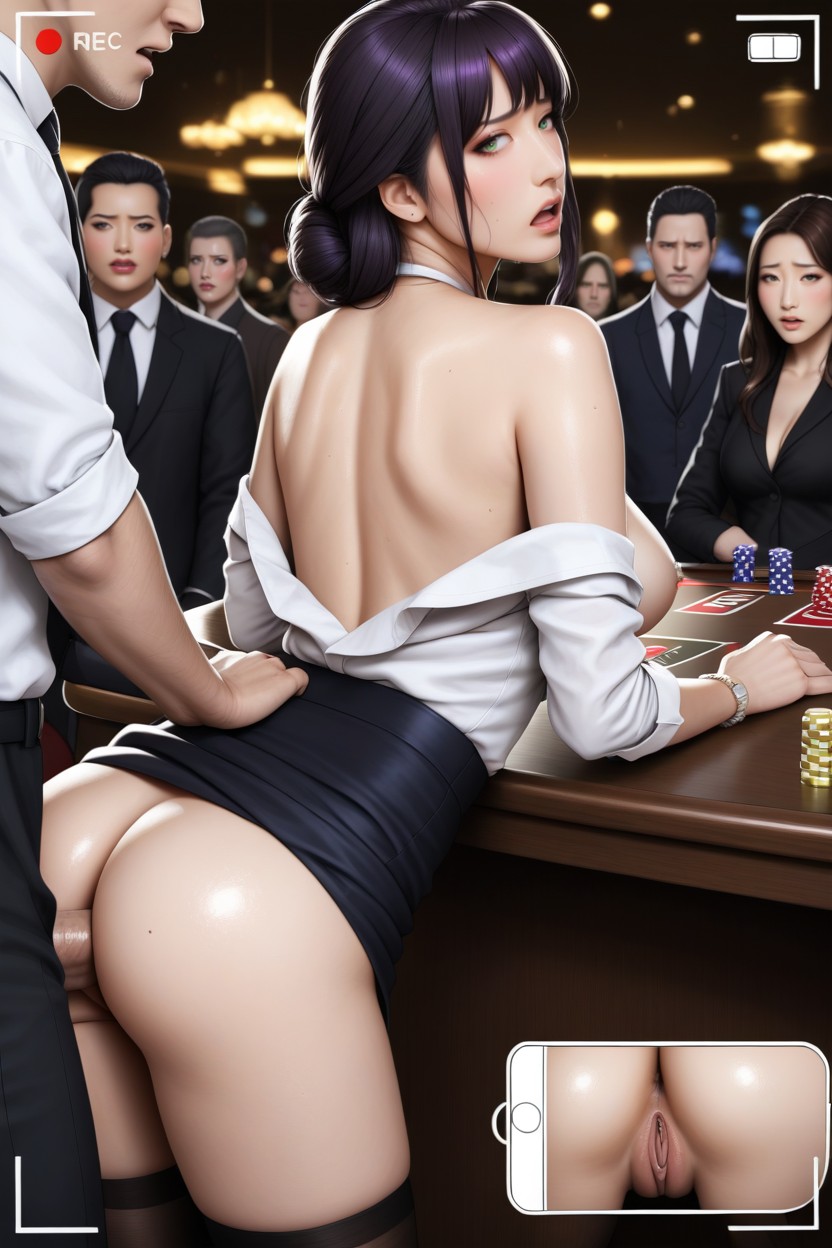 Casino, Office Shirt, Worried AI Porn