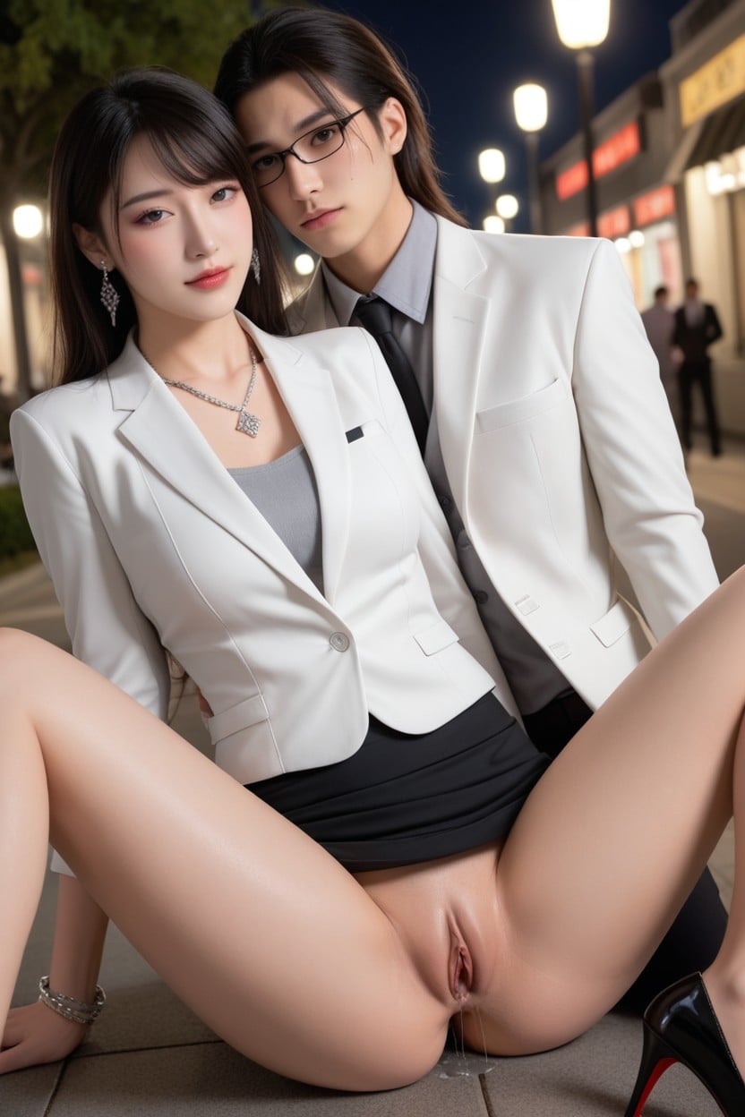 Medium Ass, Realistic, Skinny Asian AI Porn