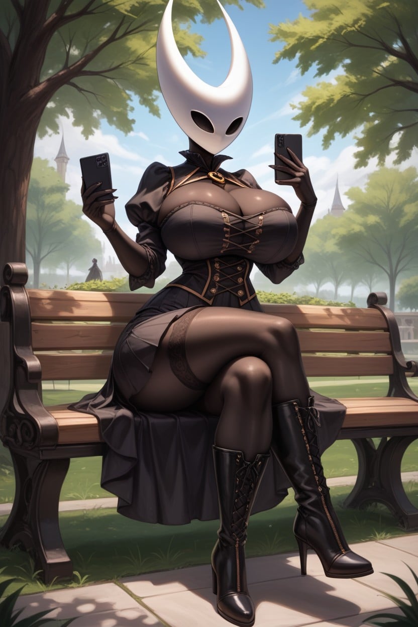 Stockings, Skirt, Park Furry AI Porn
